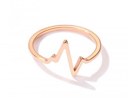 Rose Gold Stainless Steel Ring for Women